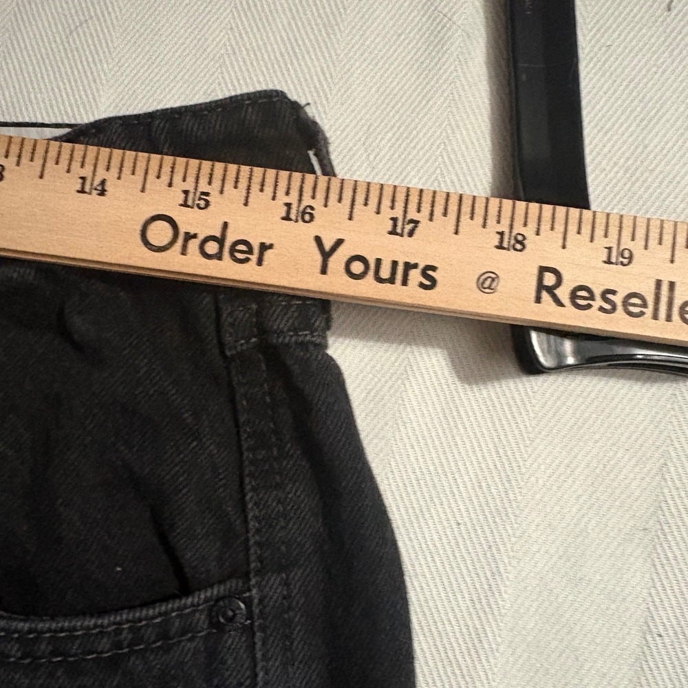 Empyre Relaxed Baggy Jeans Black Wash Wide Leg Skater Y2K Size 32 - Picture 8 of 12
